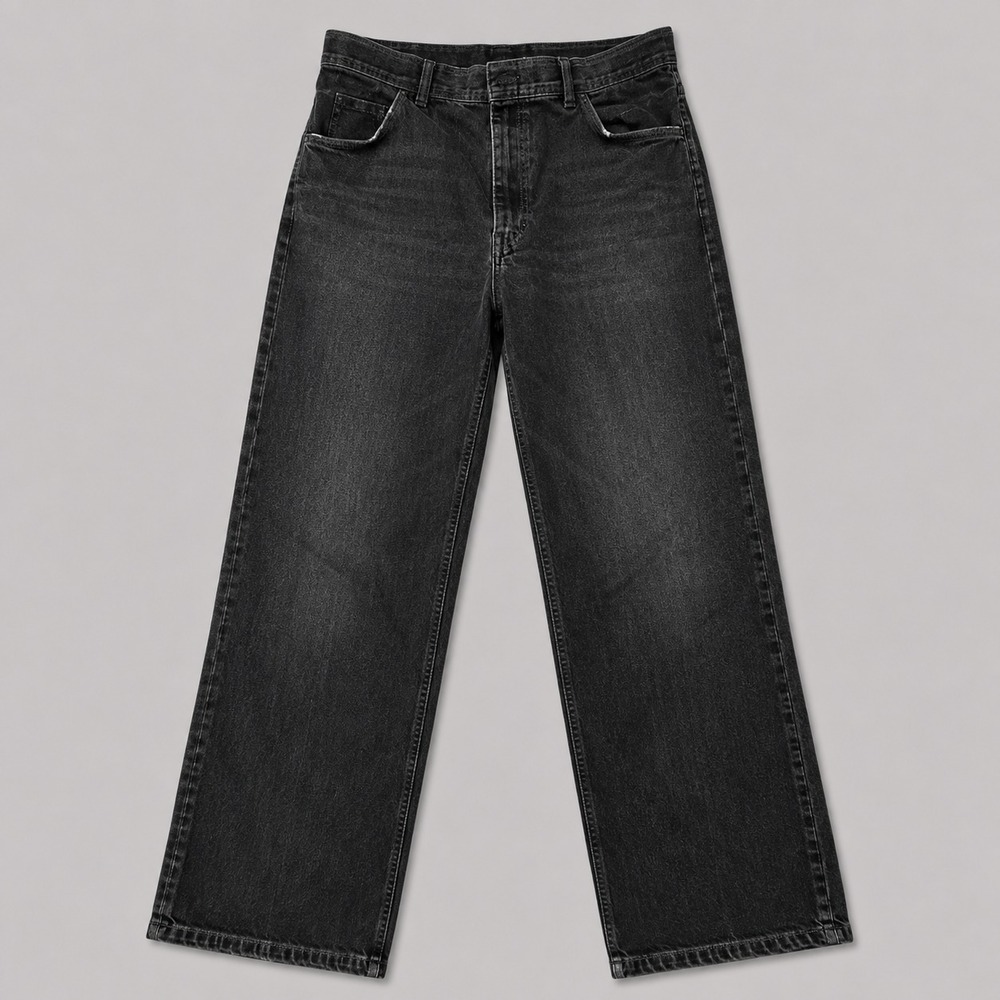 Wrangler Mens Jeans 38x30 Gray Straight Leg Denim Pants Made in USA